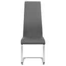  Coaster Furniture Montclair 100515GRY Upholstered Dining Side Chair - Grey IMAGE 3