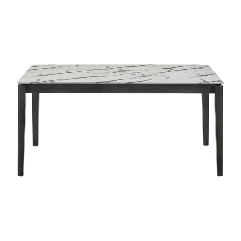 Coaster Furniture Stevie Dining Table with Faux Marble Top 115111WG IMAGE 2