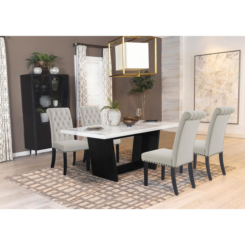 Coaster Furniture Alana 115182 Velvet Upholstered Dining Side Chair - Sand (Set of 2) IMAGE 10