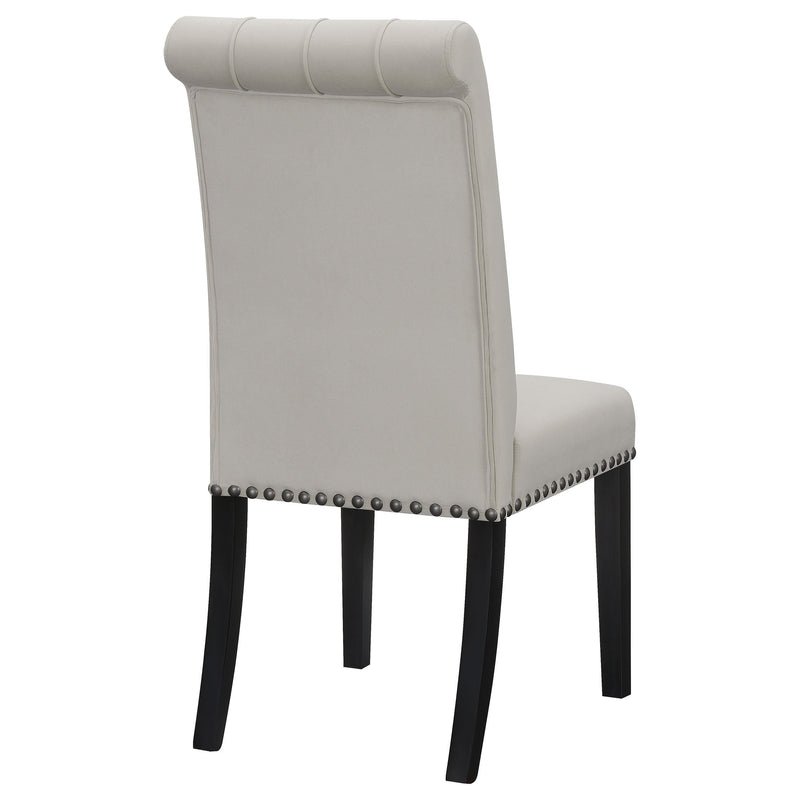 Coaster Furniture Alana 115182 Velvet Upholstered Dining Side Chair - Sand (Set of 2) IMAGE 6