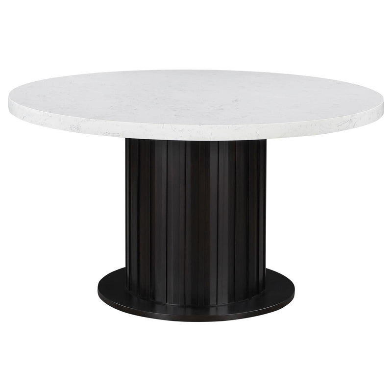 Coaster Furniture Round Sherry Dining Table with Pedestal Base 115490 IMAGE 1