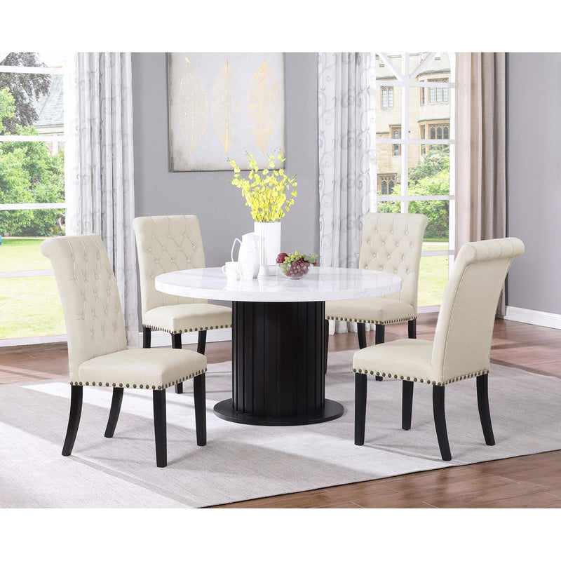 Coaster Furniture Round Sherry Dining Table with Pedestal Base 115490 IMAGE 5