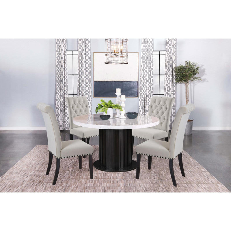 Coaster Furniture Round Sherry Dining Table with Pedestal Base 115490 IMAGE 7