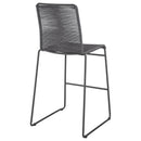 Coaster Furniture Jerome 192064 Woven Rope Metal Bar Chair - Charcoal (Set of 2) IMAGE 6