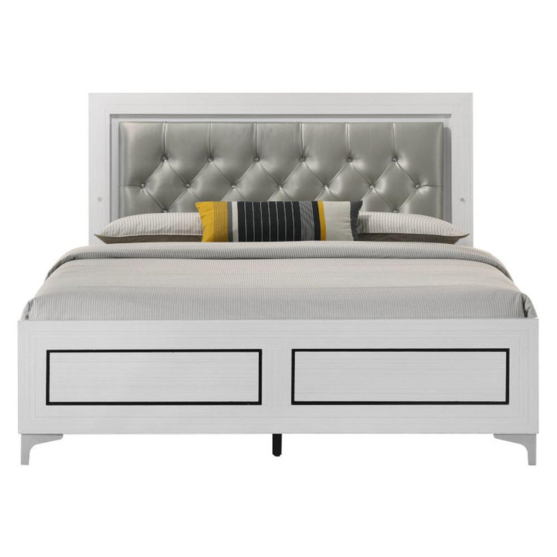 Acme Furniture Casilda King Upholstered Panel Bed BD00806EK IMAGE 3