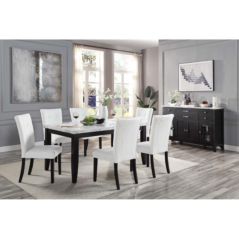 Acme Furniture Hussein DN01446 Dining Table with Marble Top IMAGE 5