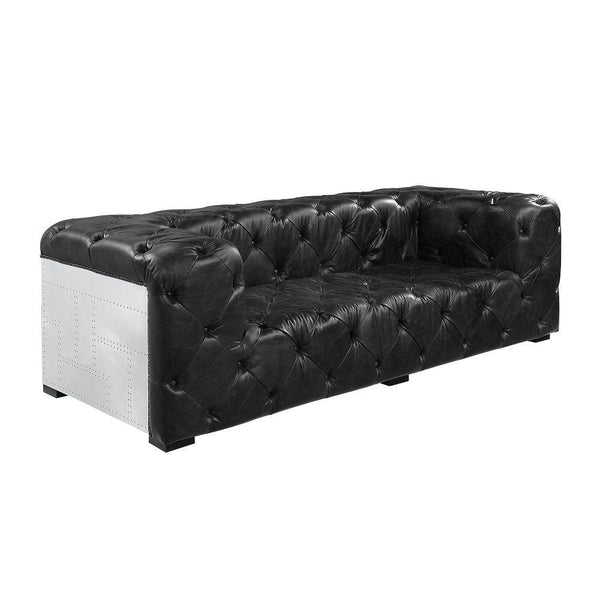 Acme Furniture Brancaster Stationary Leather Loveseat LV02285 IMAGE 1