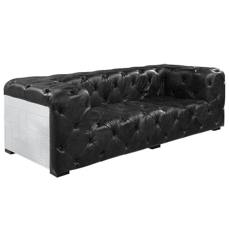 Acme Furniture Brancaster Stationary Leather Loveseat LV02285 IMAGE 2