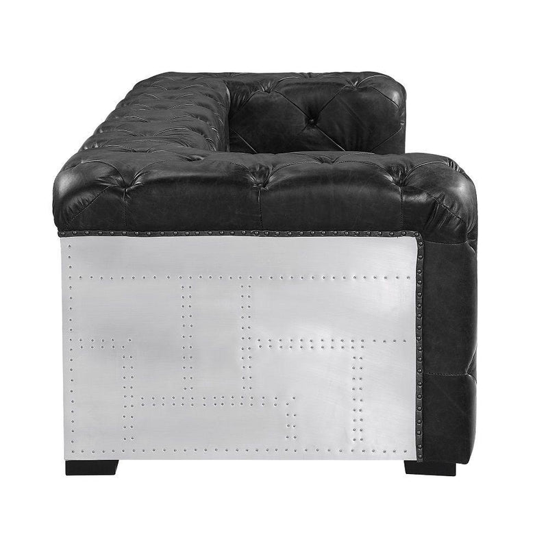Acme Furniture Brancaster Stationary Leather Loveseat LV02285 IMAGE 4