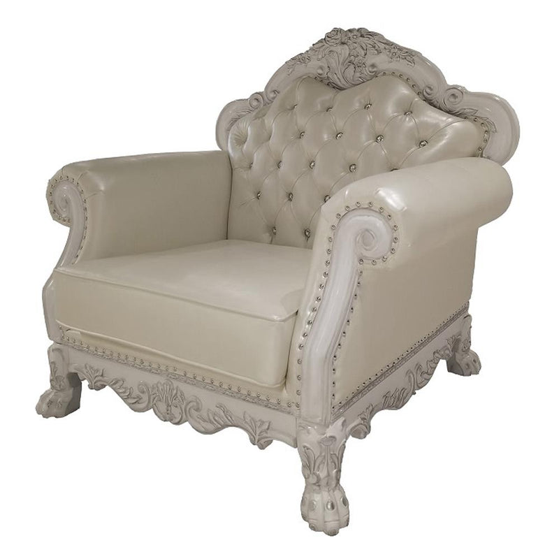 Acme Furniture Dresden Stationary Polyurethane Chair LV01690 IMAGE 2