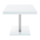  Coaster Furniture Brooklyn 193811 Rectangular 63-inch Dining Table - White High Gloss IMAGE 4