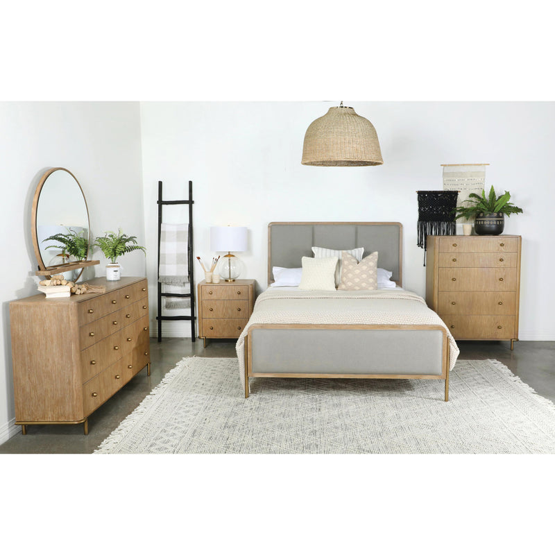 Coaster Furniture Arini King Upholstered Panel Bed 224301KE IMAGE 2