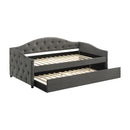  Coaster Furniture Sadie 300638 Upholstered Twin Daybed with Trundle - Grey IMAGE 3