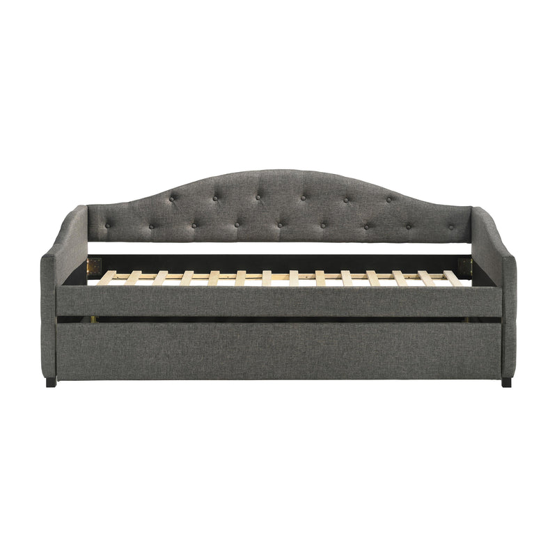  Coaster Furniture Sadie 300638 Upholstered Twin Daybed with Trundle - Grey IMAGE 4