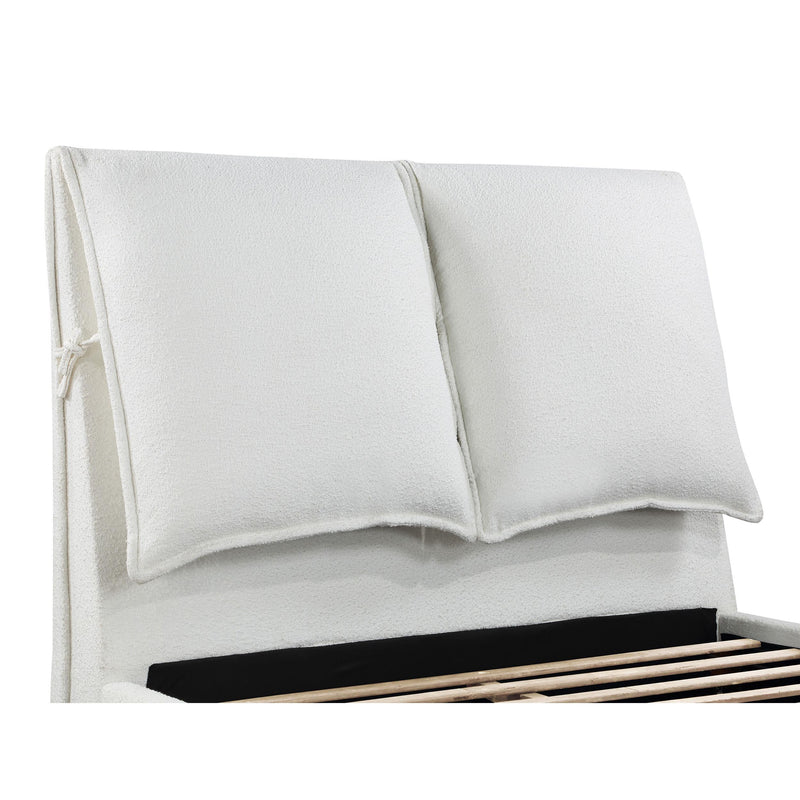 Coaster Furniture Gwendoline 306040Q Upholstered Queen Panel Bed - White IMAGE 12