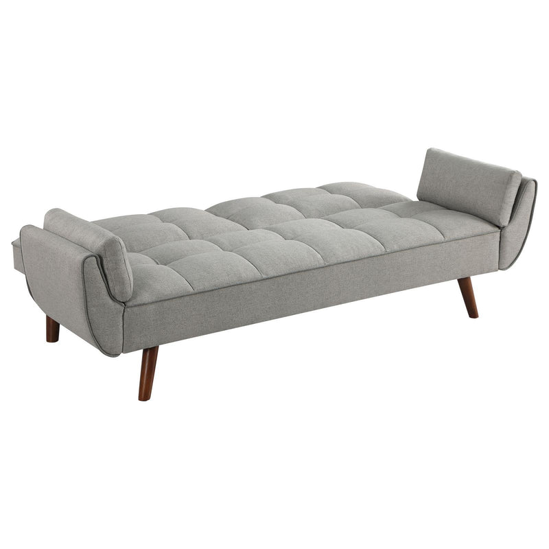  Coaster Furniture Caufield 360096 Upholstered Tufted Convertible Sofa Bed - Grey IMAGE 4