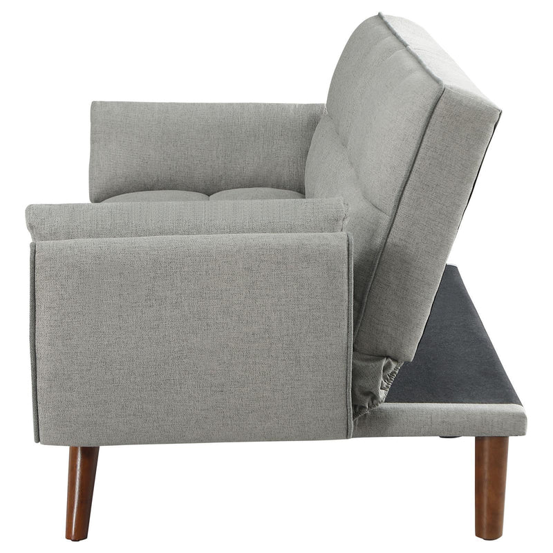  Coaster Furniture Caufield 360096 Upholstered Tufted Convertible Sofa Bed - Grey IMAGE 7