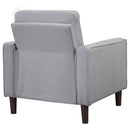  Coaster Furniture Bowen 506783 Upholstered Track Arm Tufted Accent Chair - Grey IMAGE 6