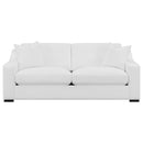  Coaster Furniture Ashlyn 509891 Upholstered Sloped Arm Sofa - White IMAGE 8