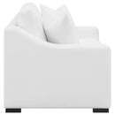  Coaster Furniture Ashlyn 509892 Upholstered Sloped Arm Loveseat - White IMAGE 8