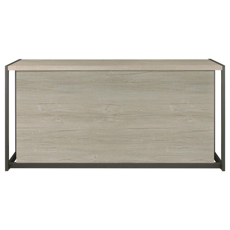  Coaster Furniture Loomis 805881 60-inch 4-Drawer Computer Desk - Whitewashed Grey IMAGE 7