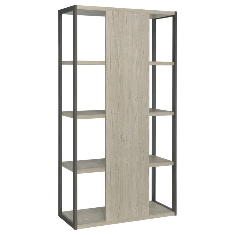  Coaster Furniture Loomis 805883 72-inch 4-shelf Bookshelf - Whitewashed Grey IMAGE 6