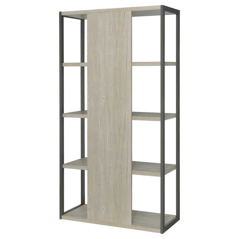 Coaster Furniture Loomis 805883 72-inch 4-shelf Bookshelf - Whitewashed Grey IMAGE 8