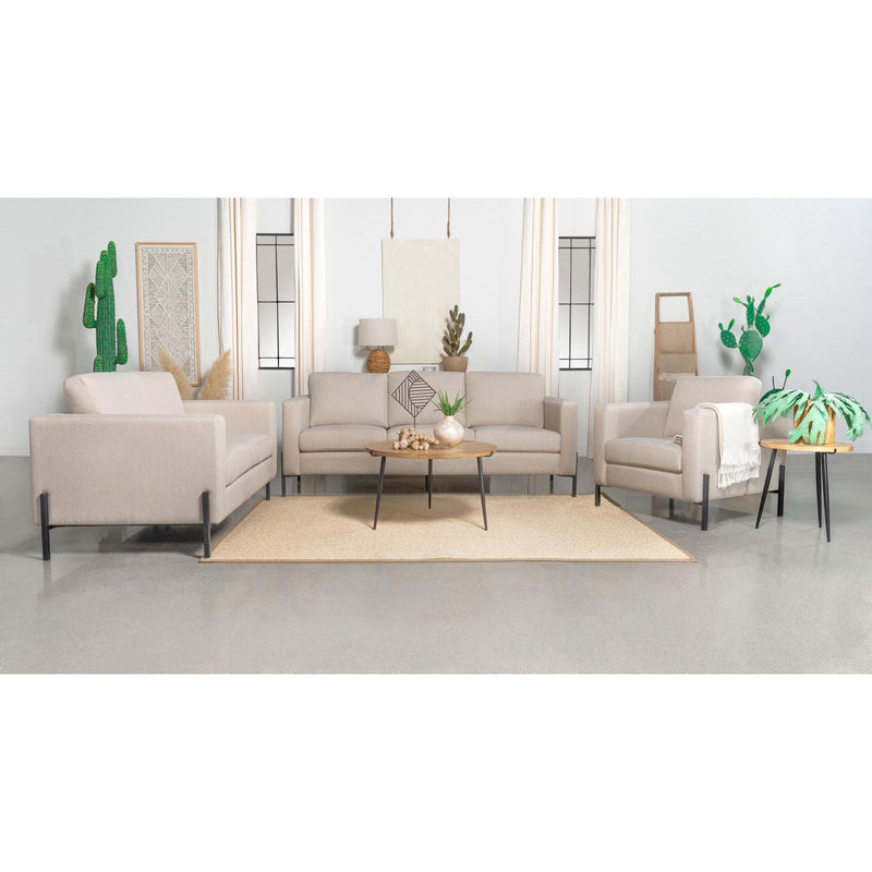  Coaster Furniture Tilly 509901 Upholstered Track Arm Sofa - Oatmeal IMAGE 2