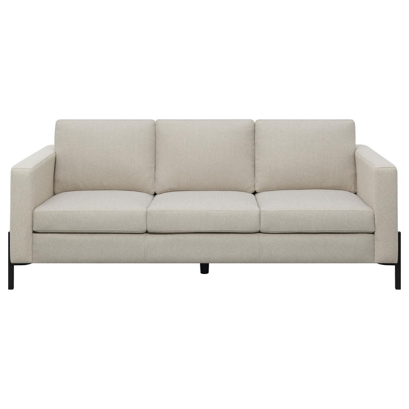  Coaster Furniture Tilly 509901 Upholstered Track Arm Sofa - Oatmeal IMAGE 3