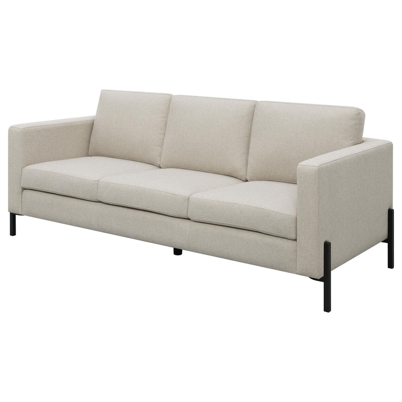  Coaster Furniture Tilly 509901 Upholstered Track Arm Sofa - Oatmeal IMAGE 4