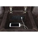  Coaster Furniture Greer 651355 Upholstered Motion Reclining Loveseat - Brown IMAGE 8