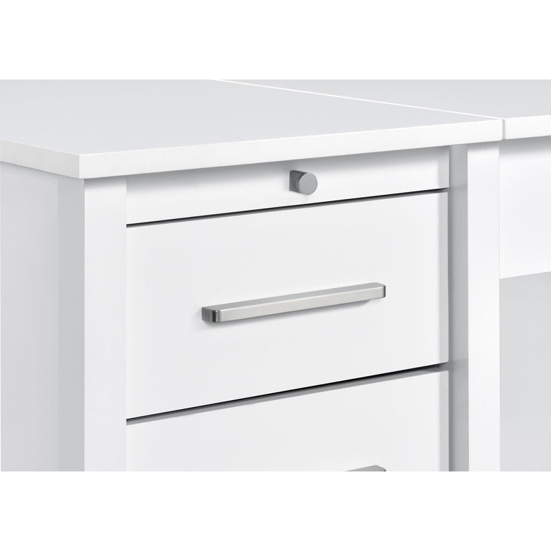 Coaster Furniture Dylan 801573 60-inch 4-Drawer Lift Top Office Desk - White High Gloss IMAGE 13