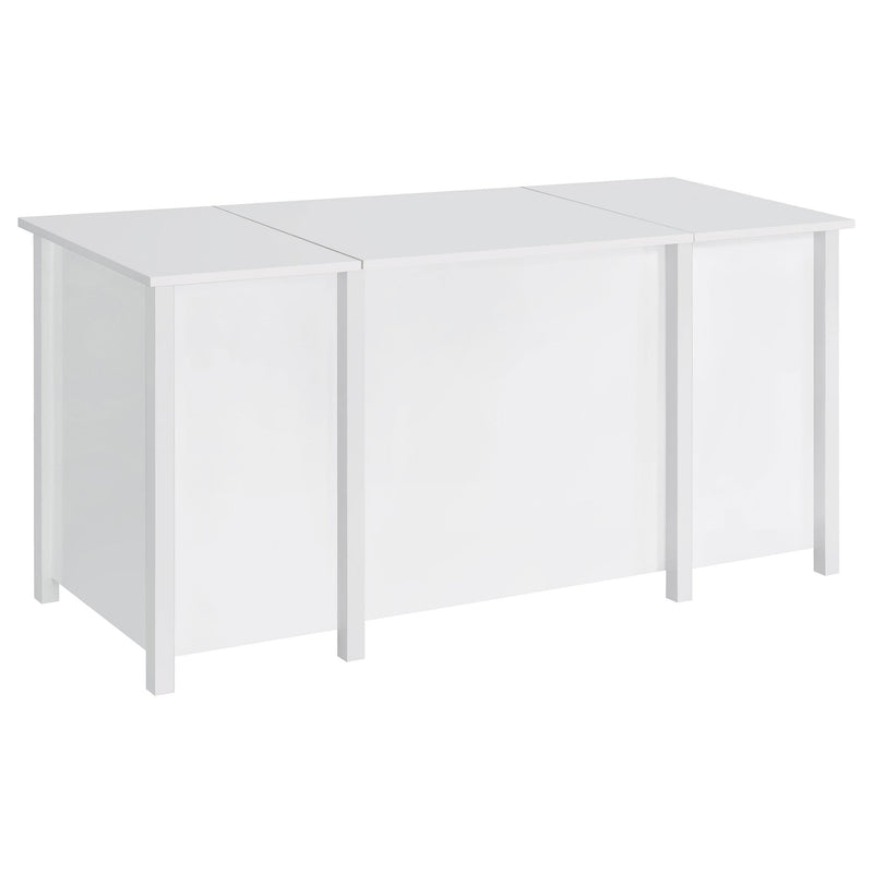 Coaster Furniture Dylan 801573 4-Drawer Lift Top Office Desk - White IMAGE 6