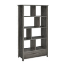  Coaster Furniture Dylan 801577 68-inch 4-shelf Storage Bookshelf - Weathered Grey IMAGE 1