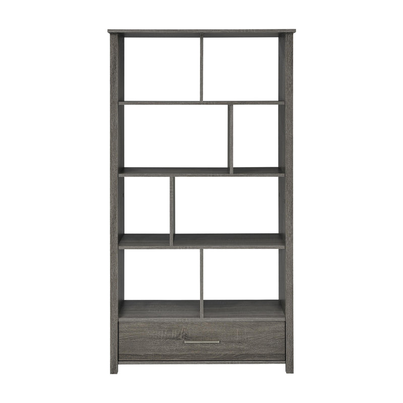  Coaster Furniture Dylan 801577 68-inch 4-shelf Storage Bookshelf - Weathered Grey IMAGE 4