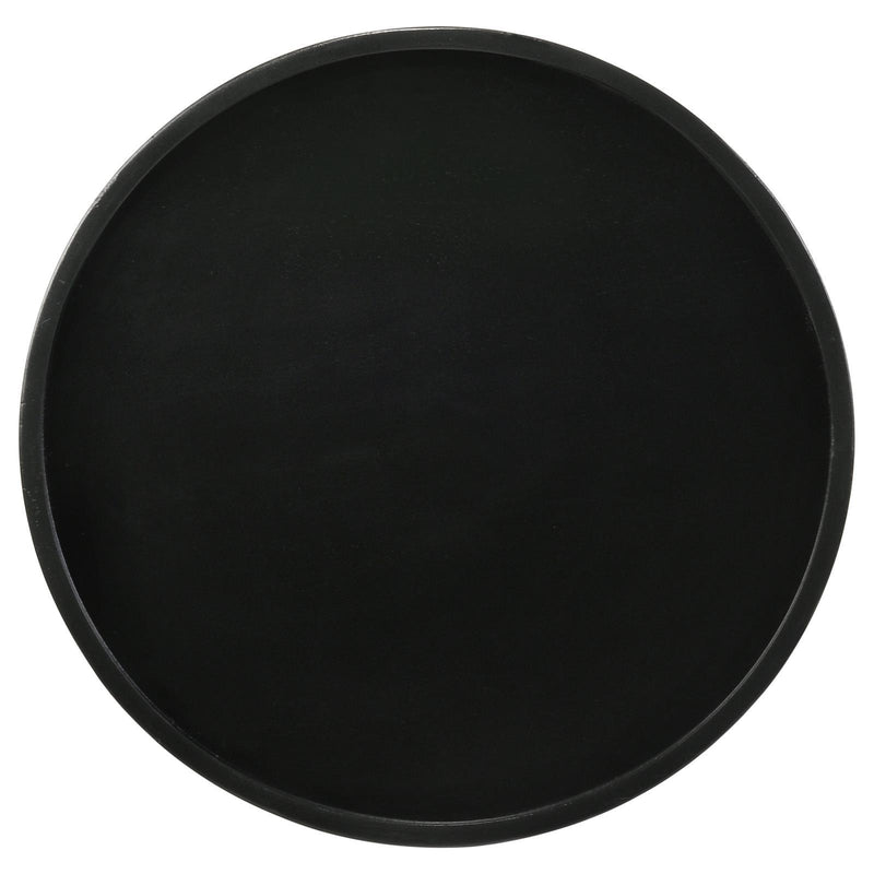  Coaster Furniture Ixia 915109 Round Solid Mango Wood Accent Side Table - Black Stain IMAGE 3