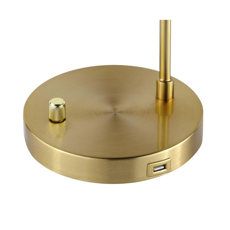  Coaster Furniture Merrick 920216 21-inch Spherical Arched Bedside Table Lamp - Gold IMAGE 6