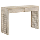 Coaster Furniture Rickman 959543 2-Drawer Wood Entryway Console Table - White Washed IMAGE 1