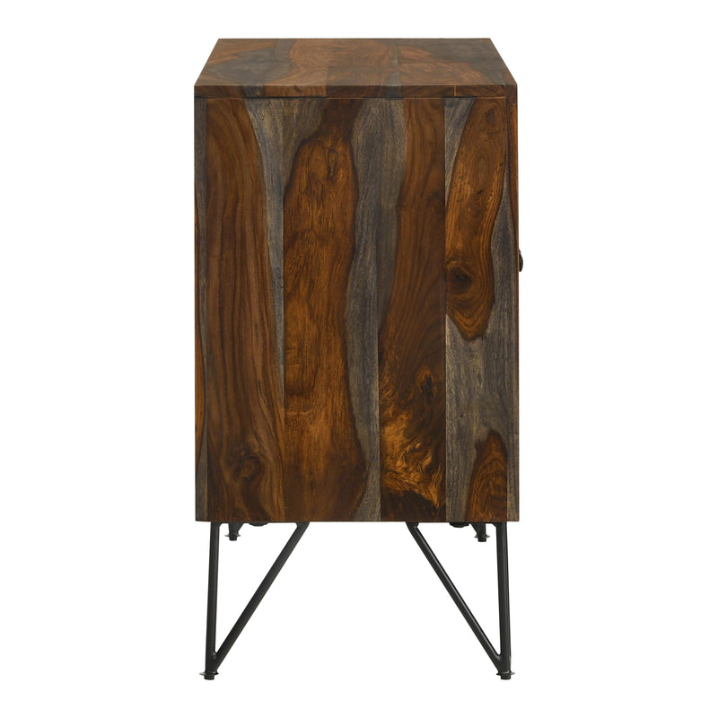  Coaster Furniture Macon 959615 2-door Sheesham Wood Storage Accent Cabinet - Grey IMAGE 6