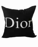DIOR 20x20 PILLOW COVER- BLACK &WHITE
