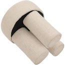 Meridian Larson Beige Polyester Fabric Ottoman/Stool IMAGE 5