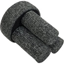 Meridian Larson Black Polyester Fabric Ottoman/Stool IMAGE 5