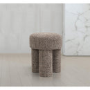 Meridian Larson Brown Polyester Fabric Ottoman/Stool IMAGE 2