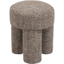 Meridian Larson Brown Polyester Fabric Ottoman/Stool IMAGE 3