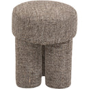 Meridian Larson Brown Polyester Fabric Ottoman/Stool IMAGE 4