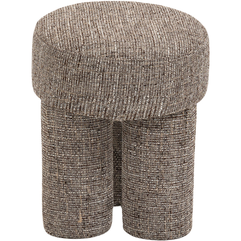 Meridian Larson Brown Polyester Fabric Ottoman/Stool IMAGE 4