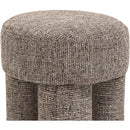 Meridian Larson Brown Polyester Fabric Ottoman/Stool IMAGE 6