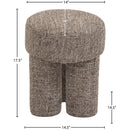 Meridian Larson Brown Polyester Fabric Ottoman/Stool IMAGE 8