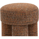 Meridian Larson Cognac Polyester Fabric Ottoman/Stool IMAGE 6