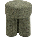 Meridian Larson Green Polyester Fabric Ottoman/Stool IMAGE 4